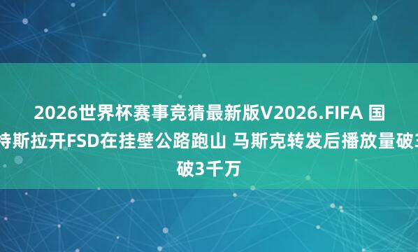 2026世界杯赛事竞猜最新版V2026.FIFA 国内一特斯拉开FSD在挂壁公路跑山 马斯克转发后播放量破3千万