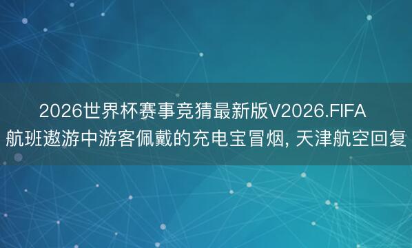 2026世界杯赛事竞猜最新版V2026.FIFA 航班遨游中游客佩戴的充电宝冒烟， 天津航空回复